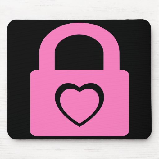 love locked down. mousepad Zazzle