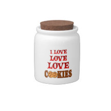 Love Love Cookies Candy Jars