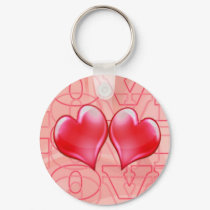 LOVE LOVE HEARTS by SHARON SHARPE keychains by sharonsharpe LOVE LOVE HEARTS by SHARON SHARPE keychains
