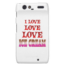 Love Love Ice Cream Droid RAZR Cover