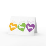Love Love Love Dachshunds! cards