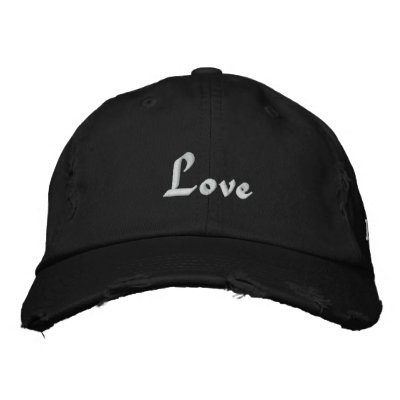 Love, Love, Love Embroidered Baseball Caps