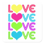 LOVE LOVE LOVE in Multi Color Wonderfulness stickers