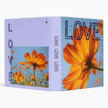 LOVE LOVE LOVE Photo Album Memory Book Daisies 3 Ring Binder