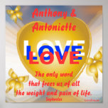 Love Love Love Poster-Customize