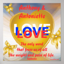 Love Love Love Poster-Customize