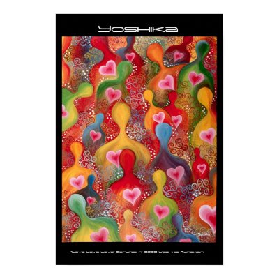 "Love Love Love" Print by Yoshika