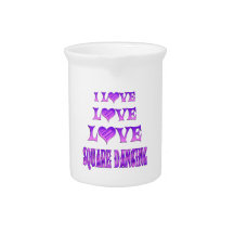 Love Love Square Dancing Pitchers