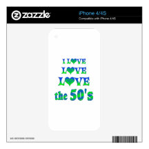 Love Love the 50s iPhone 4S Skins
