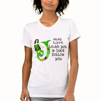 Love & Luck Irish Mermaid T Shirts