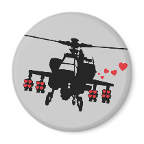 Love Machine Attack Chopper Magnet