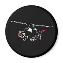 Love Machine Attack Chopper Magnet