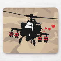 Love Machine Attack Chopper Mouse Pad