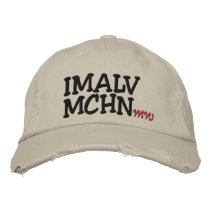 Love Machine by SRF embroidered hats by sharonrhea Love Machine by SRF embroidered hats