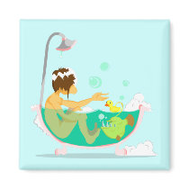 Love Machine Takes a Bath magnets by cherryroca Love Machine Takes a Bath magnets
