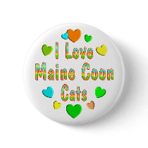 Love Maine Coon Cats buttons by MyFavoriteCat Love Maine Coon Cats buttons