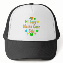 Love Maine Coon Cats hats by MyFavoriteCat Love Maine Coon Cats hats