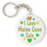 Love Maine Coon Cats Keychains