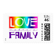 LOVE MAKES A FAMILY POSTAGE STAMP