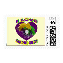 Love Mardi Gras Stamp