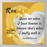 Love Me As Iam,  Poster _ Customize