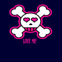 Love Me! Black Tee Shirt by Ladyserena Love Me! Black Tee Shirt