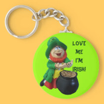 Love me, I'm Irish Keychain keychains
