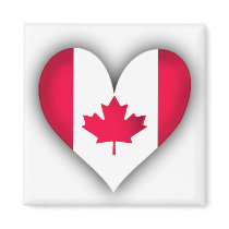 LOVE ME IN CANADA magnets