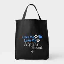 Love Me, Love My Afghan Hound Bag