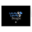 Love Me, Love My Beagle card
