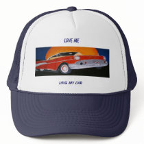 LOVE ME LOVE MY CAR ball cap hats by trish1958 LOVE ME LOVE MY CAR ball cap hats