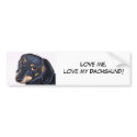Love me, love my Dachshund bumper sticker bumper stickers by TRBrown Love me, love my Dachshund bumper sticker bumper stickers