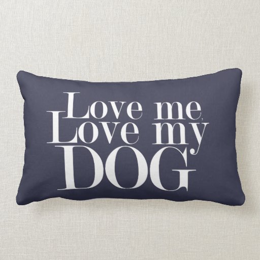 love dog pillow