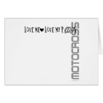 Love Me - Love My Passion – Motocross cards by Mall4MyLife Love Me - Love My Passion – Motocross cards