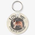 Love me, love my St. Bernard keychains