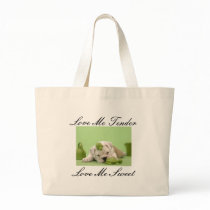 Love Me Tender, Love Me Sweet Tote bags by momasart Love Me Tender, Love Me Sweet Tote bags