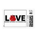 Love Means Nothing to a Boxing Fan postage
