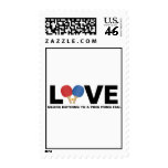 Love Means Nothing to a Ping Pong Fan Postage