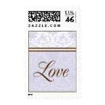 Love Medium Postage-Lavender & Brown postage