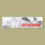 LOVE MELBOURNE TRAM BUMPER STICKERS bumper stickers