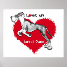 Love MerleB Great Dane UC Posters