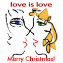 love, Merry Christmas! t-shirts
