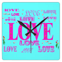 Love Message Wall Clock wall clocks