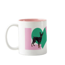 Love Min Pin Mug by dtreasures Love Min Pin Mug