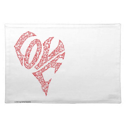LOVE - MINIFACES PLACEMAT