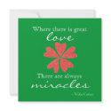 Love & Miracles Christmas photo card invitations