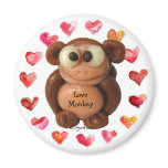 Love Monkey Personalized Magnets-Novelty Gifts