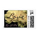 Love  Monogram Cream Rose Stamp