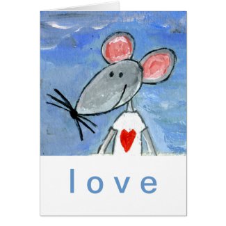 Love Mouse Greeting Cards
