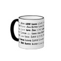 Love mugs by ChocolateJava Love mugs